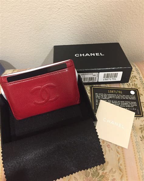 chanel 1264200 card holder.